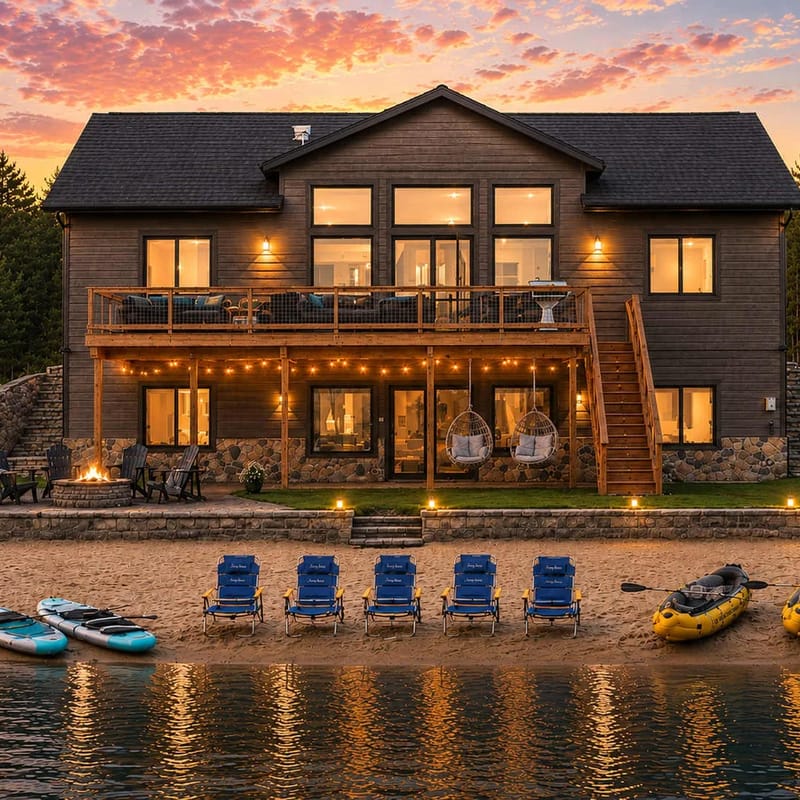 Sunset Lake Escape, Beachfront, Dog Friendly